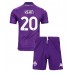 Maillot de foot Fiorentina Moise Kean #20 Domicile vêtements enfant 2024-25 Manches Courtes (+ pantalon court)